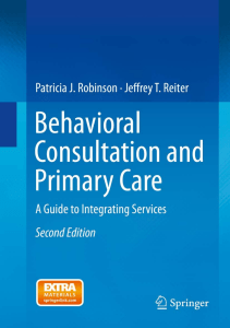 EBOOK Behavioral Consultation and Primary Care A Guide to Integrating Services