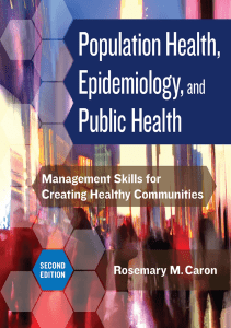 EBOOK Population Health Epidemiology and Public Health Management Skills for 