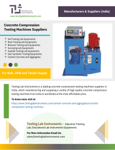 Concrete Compression Testing Machines Suppliers