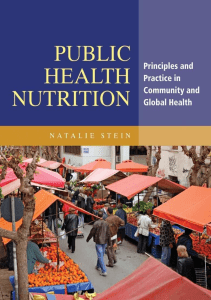 EBOOK Public Health Nutrition Principles and Practice in Community and Global Health