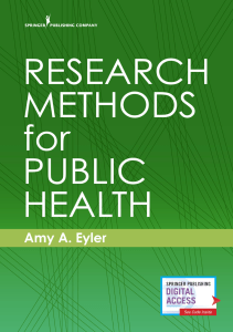 BOOKS Research Methods for Public Health