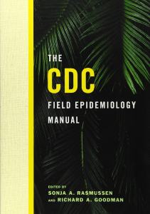 EBOOK The CDC Field Epidemiology Manual