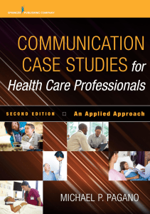 EBOOK Communication Case Studies for Health Care Professionals An Applied Approach