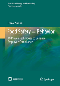 DOWNLOAD Food Safety  Behavior Food Microbiology and Food Safety 