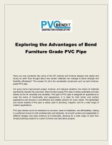 Exploring the Advantages of Bend Furniture Grade PVC Pipe