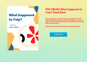 PDF [READ] What happened to Yelp Read Book