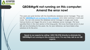 Fixing QBDBMgrN Not Running On This Computer: Simple Solutions