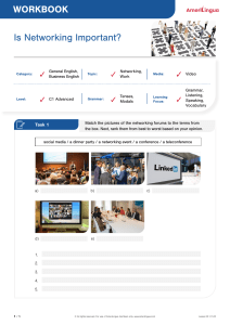 C1-22 Workbook Is Networking Important