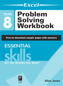 Year 8 Problem Solving Workbook: Algebra & Equations