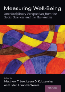 EBOOK Measuring Well Being Interdisciplinary Perspectives from the Social Sciences 