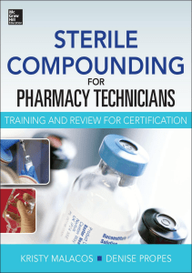 DOWNLOAD Sterile Compounding for Pharm Techs A text and review for Certification