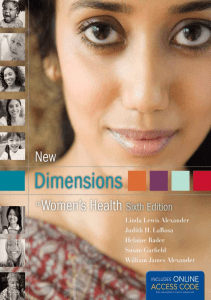 BOOKS New Dimensions in Women s Health