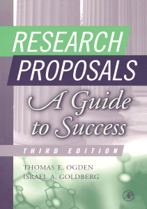 BOOKS Research Proposals A Guide to Success