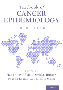 BOOKS TEXTBOOK OF CANCER EPIDEMIOLOGY