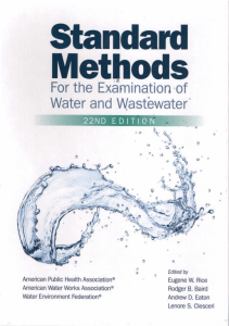 EBOOK Standard Methods for Examination of Water and Wastewater Standard Methods for 