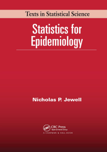 BOOKS Statistics for Epidemiology