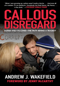 BOOKS Callous Disregard Autism and Vaccines The Truth Behind a Tragedy