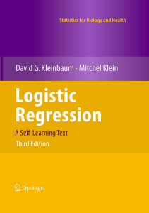 READ Logistic Regression A Self Learning Text Statistics for Biology and Health 