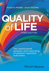 DOWNLOAD Quality of Life The Assessment Analysis and Reporting of Patient reported 