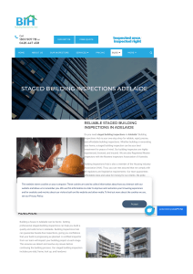 Staged Building Inspections Adelaide
