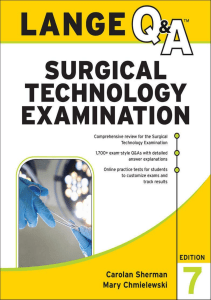 BOOK LANGE QA Surgical Technology Examination Seventh Edition