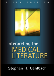 EBOOK Interpreting the Medical Literature Fifth Edition