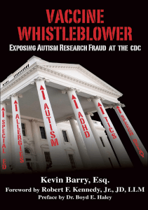 BOOK Vaccine Whistleblower Exposing Autism Research Fraud at the CDC