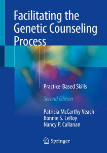 BOOKS Facilitating the Genetic Counseling Process Practice Based Skills