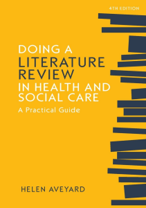 BOOK Doing a Literature Review in Health and Social Care A practical guide Fourth 