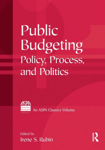 DOWNLOAD Public Budgeting ASPA Classics Paperback 