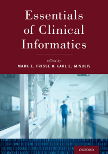 DOWNLOAD Essentials of Clinical Informatics