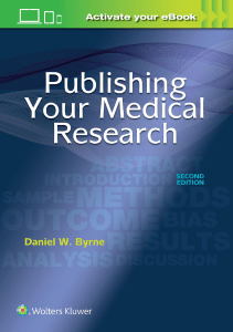 BOOKS Publishing Your Medical Research