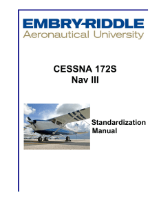 C172S Standardizatio - Embry-Riddle Aeronautical