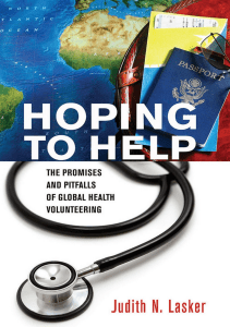 READ Hoping to Help The Promises and Pitfalls of Global Health Volunteering The 