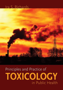 BOOK Principles and Practice of Toxicology in Public Health