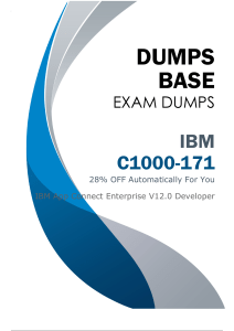 C1000-171 Dumps (V8.02) - Reliable Resources for Passing IBM C1000-171 Exam