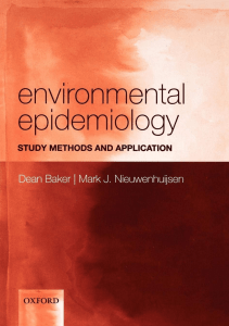 DOWNLOAD Environmental Epidemiology Study methods and application