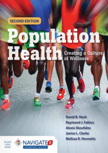 BOOKS Population Health Creating a Culture of Wellness