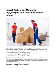 packers and movers vijayanagar