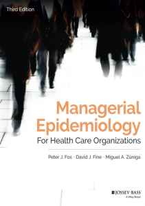 EBOOK Managerial Epidemiology for Health Care Organizations Public Health 