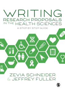 BOOK Writing Research Proposals in the Health Sciences A Step by step Guide