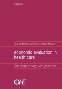 DOWNLOAD Economic Evaluation in Health Care Merging Theory with Practice