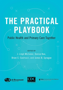 DOWNLOAD The Practical Playbook Public Health and Primary Care Together