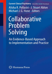 BOOK Collaborative Problem Solving An Evidence Based Approach to Implementation and 