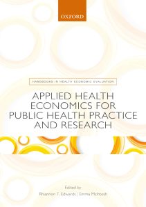 READ Applied Health Economics for Public Health Practice and Research Handbooks in 