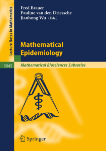 READ Mathematical Epidemiology Lecture Notes in Mathematics 1945 