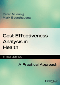 BOOK Cost Effectiveness Analysis in Health A Practical Approach