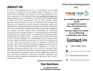 Prime Time Heating And Air LLC