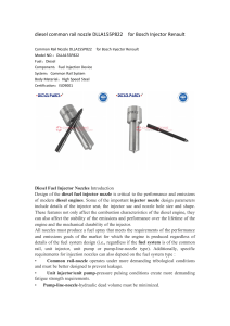 diesel common rail nozzle DLLA155P822