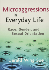 READ Microaggressions in Everyday Life Race Gender and Sexual Orientation